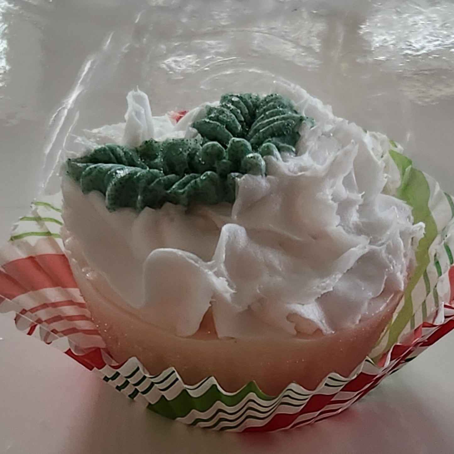 Christmas cupcake soaps