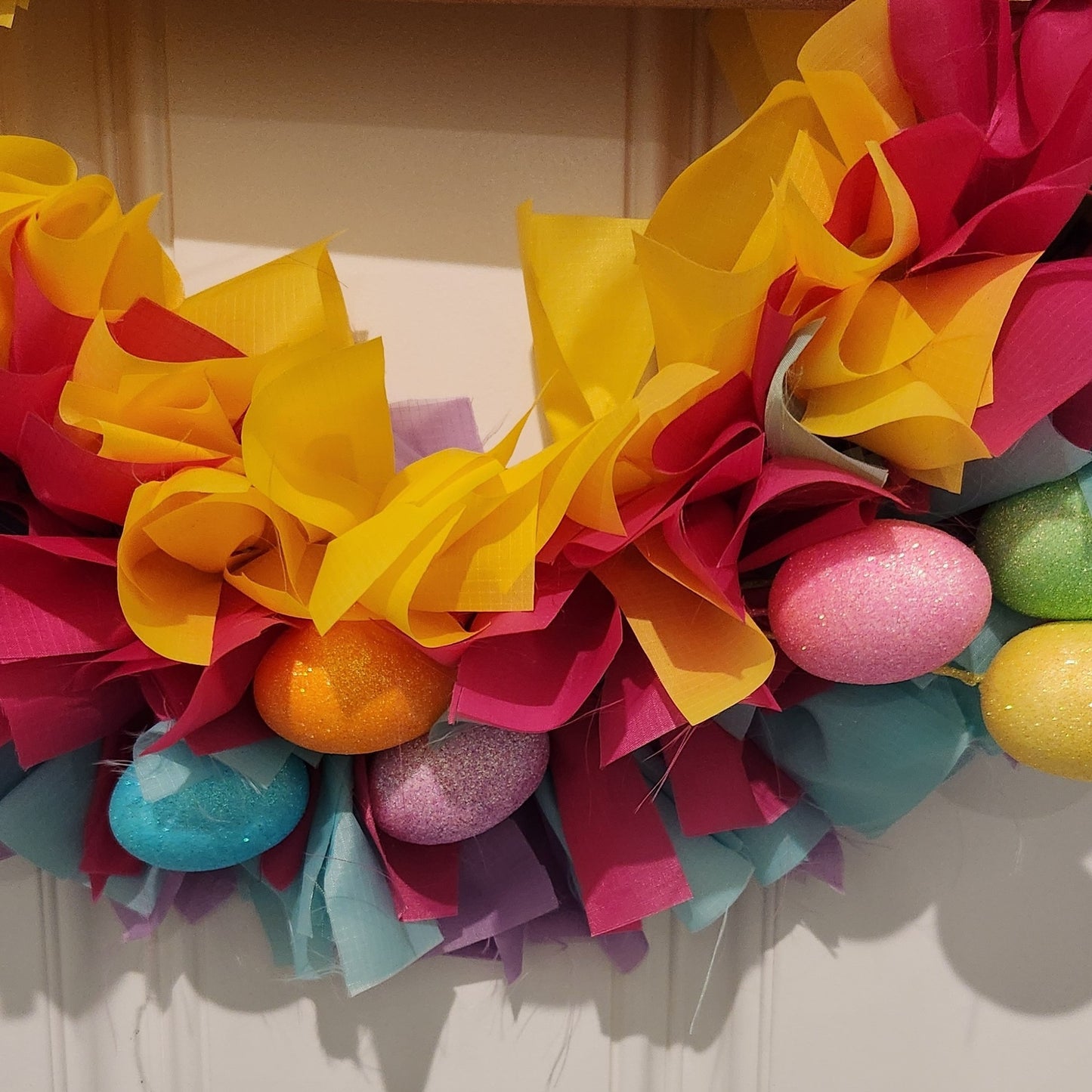 Hello Spring Rag Wreath