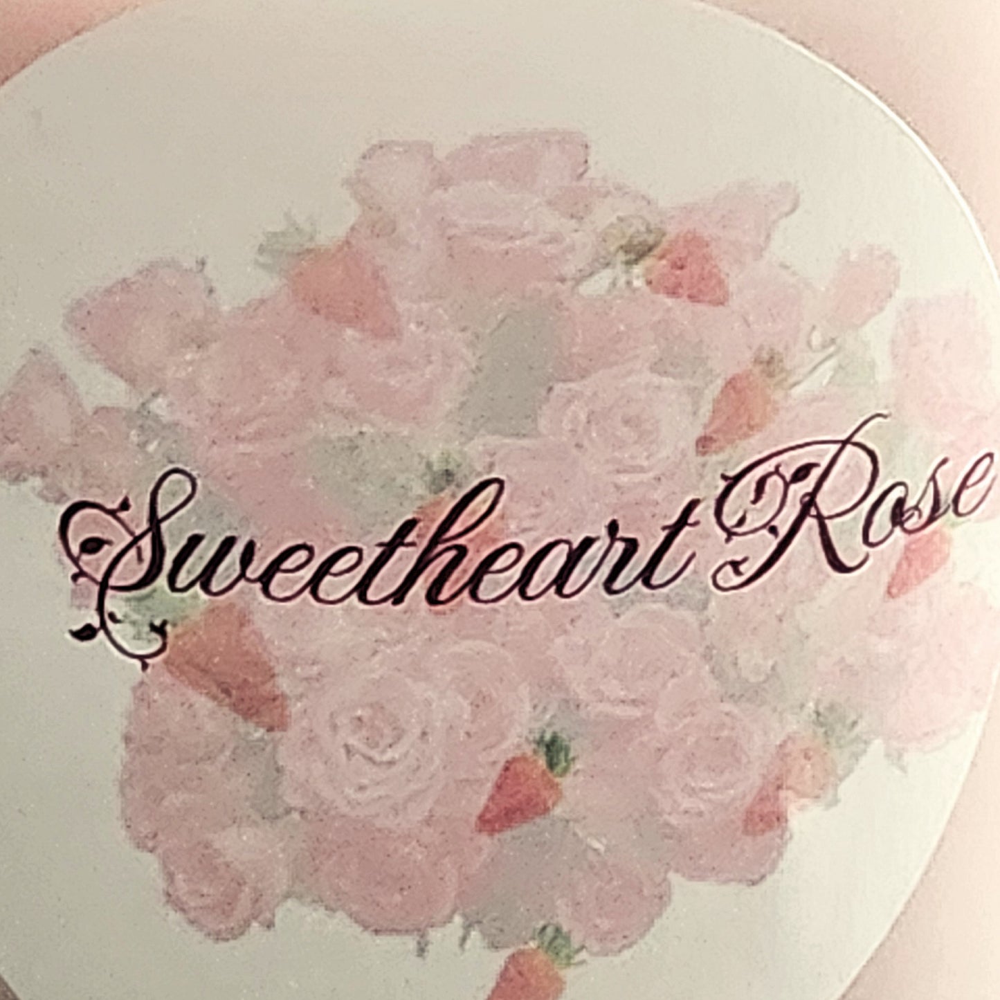 Sweetheart Rose romantic candle