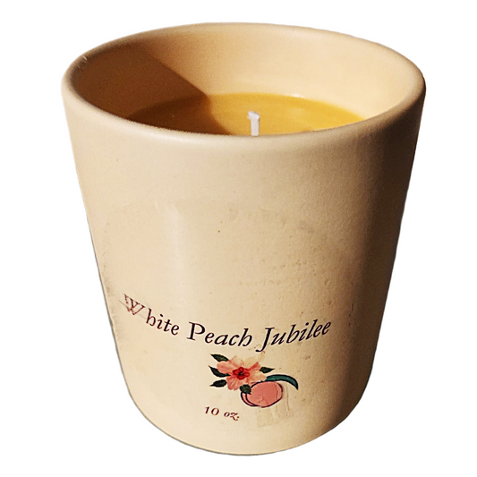 White Peach Jubilee Candle