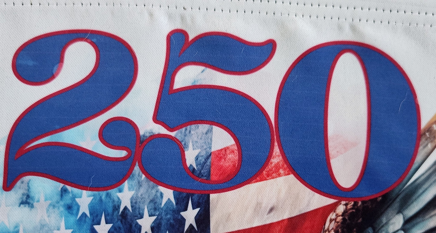 Patriotic 250 birthday garden flag