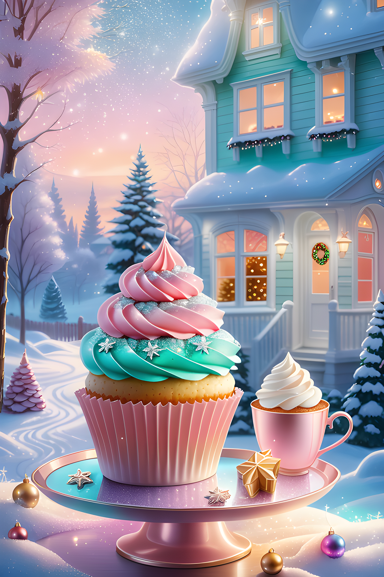 Christmas Candyland Garden Flag