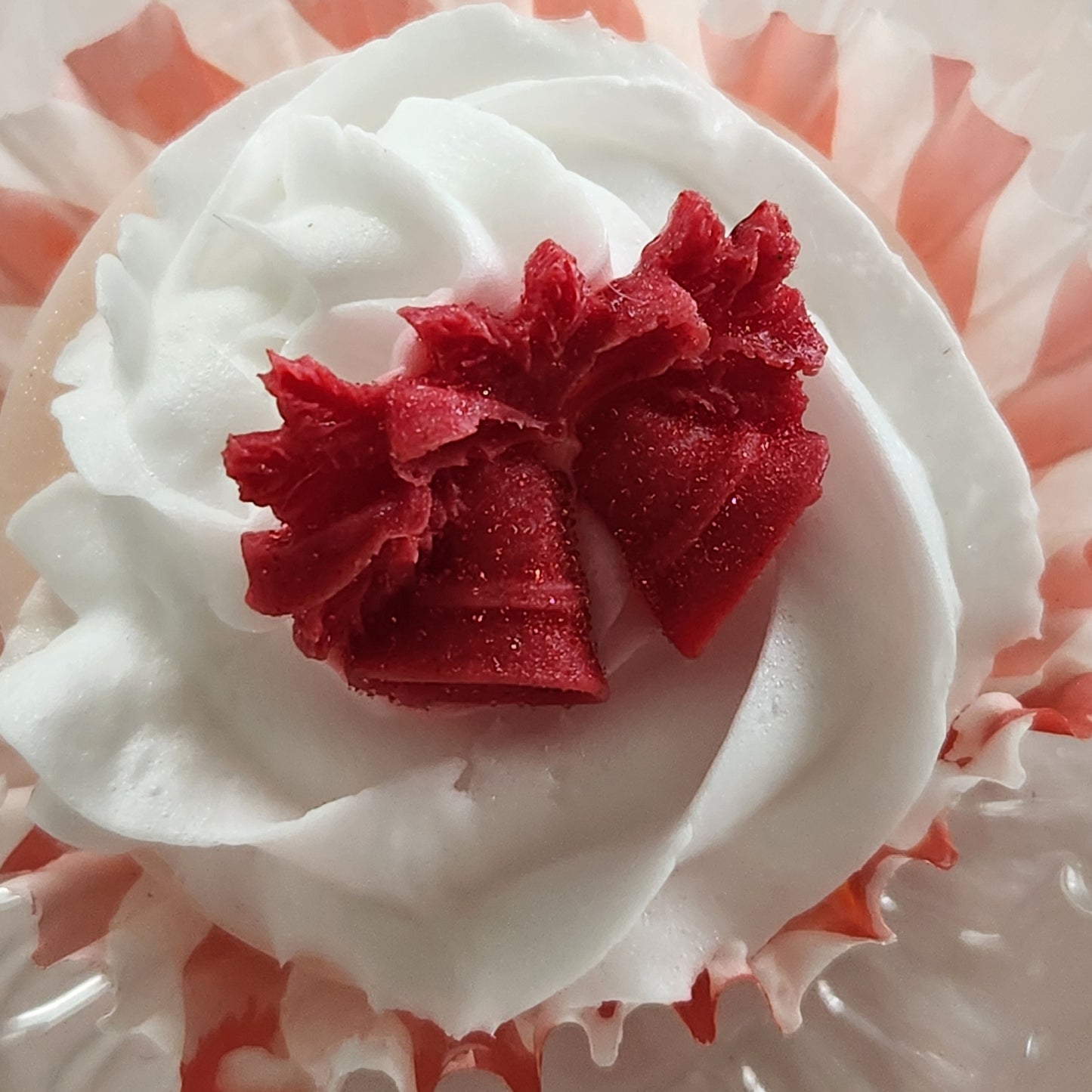 Christmas cupcake soaps