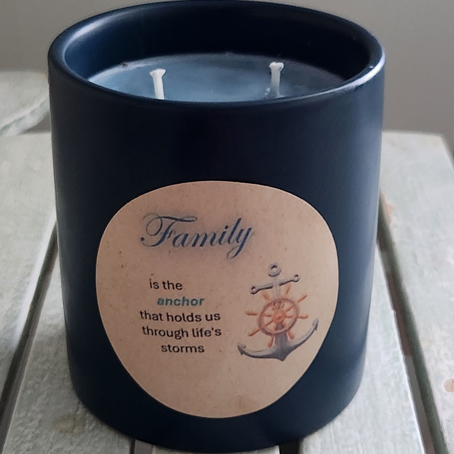 Family Anchor Nautical Candle