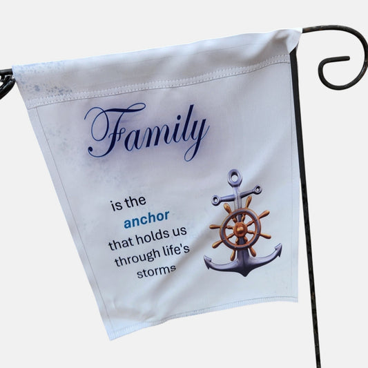 Family Anchor Double Sided Garden Flag