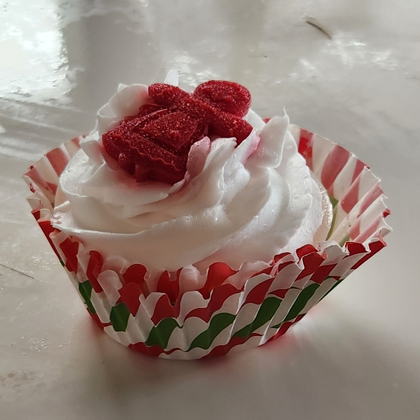 Christmas cupcake soaps