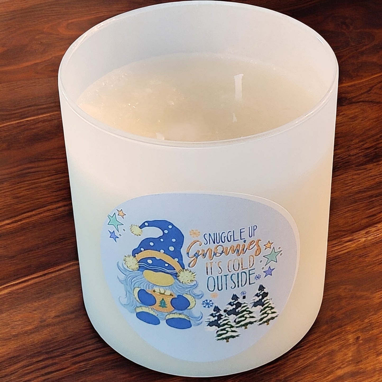 Gnome Winter Candle