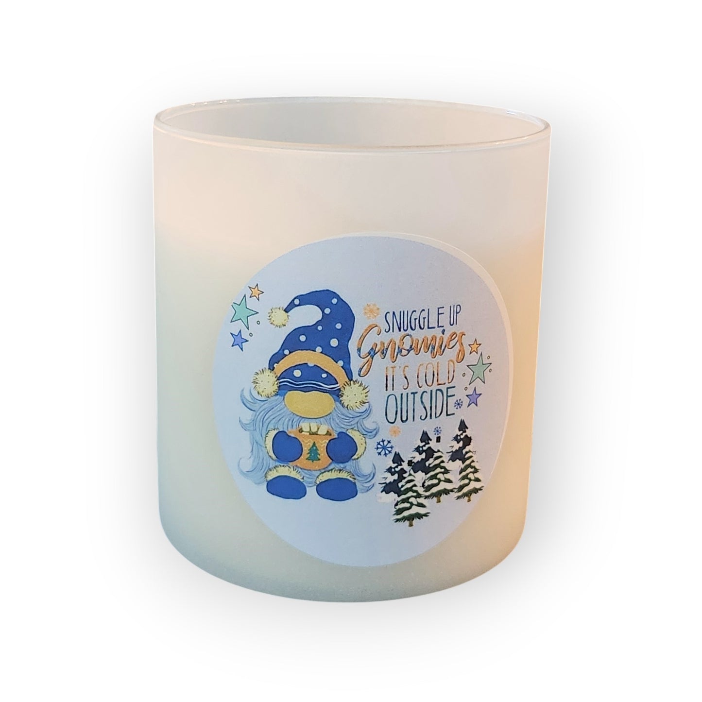 Gnome Winter Candle