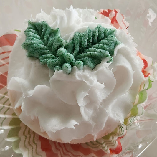 Christmas cupcake soaps