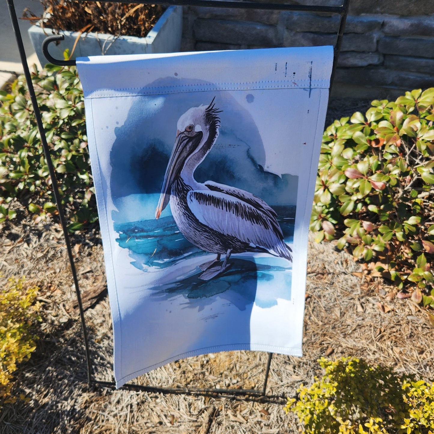 Pelican Garden Flag