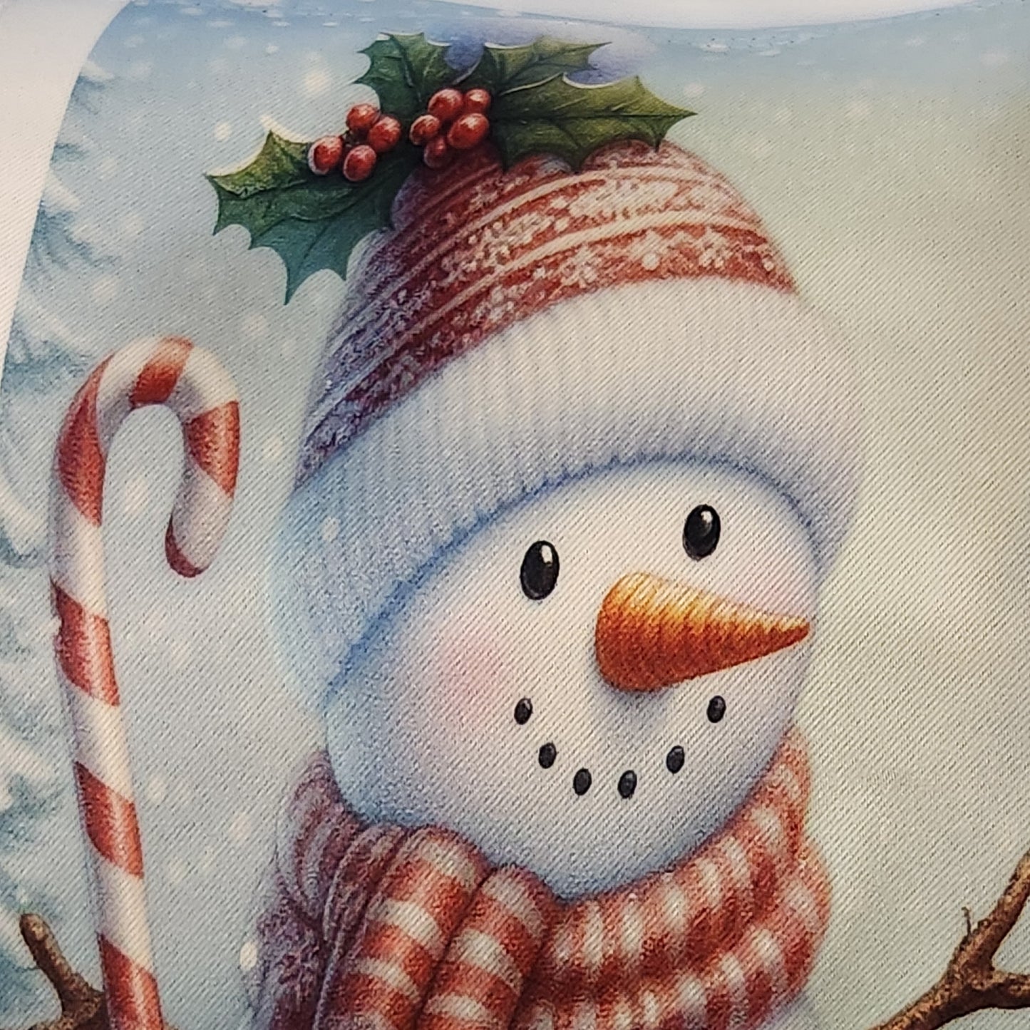 Snowman and Christmas tree Garden Flag