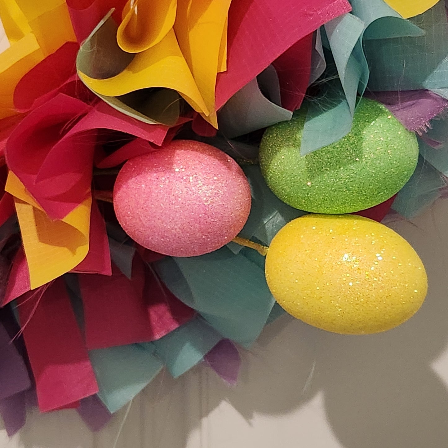 Hello Spring Rag Wreath