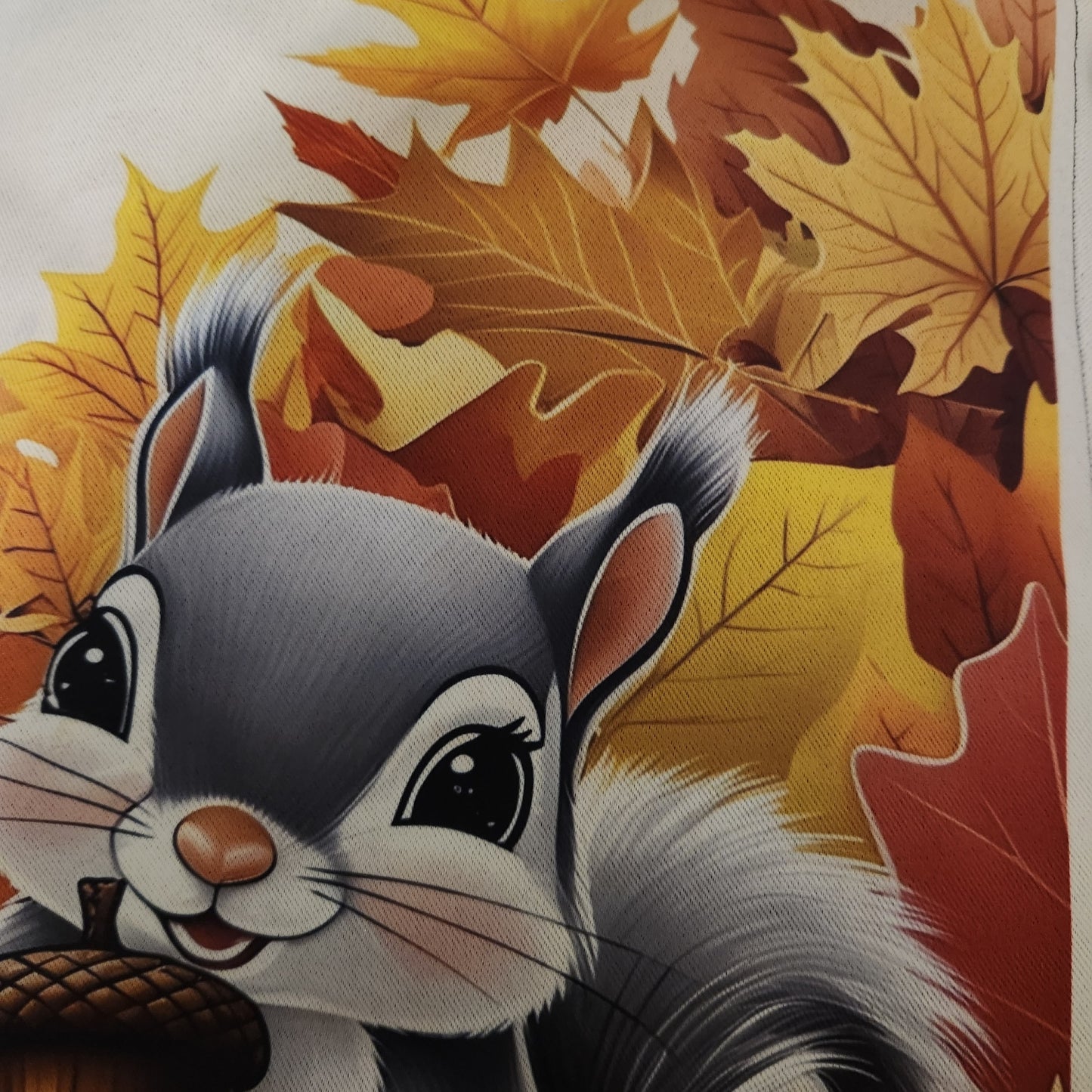 Fall Squirrel Garden Flag