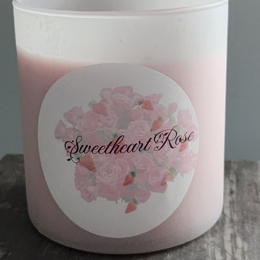 Sweetheart Rose romantic candle
