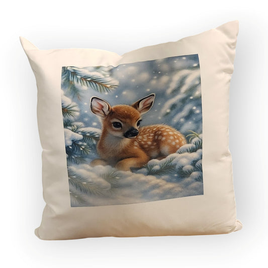 Baby Deer Decorative Throw Pillow