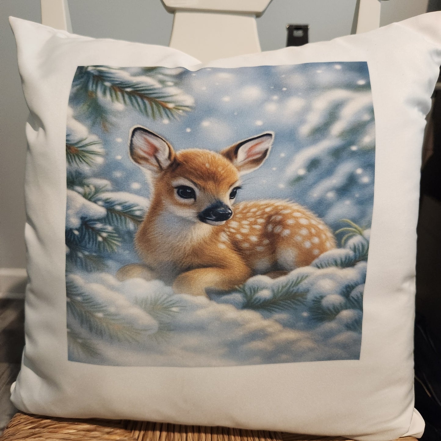 Baby Deer Decorative Throw Pillow